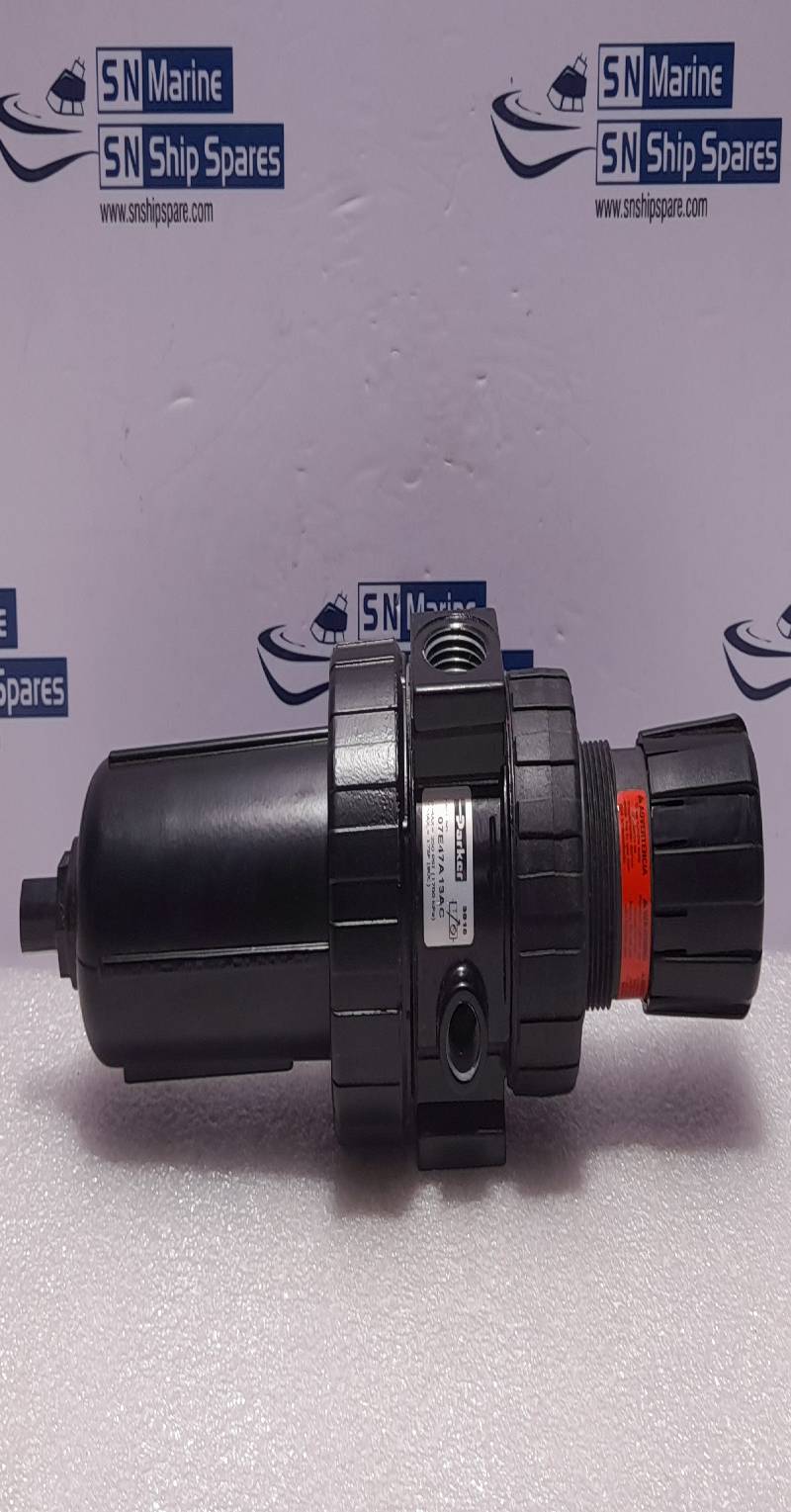 Parker 07E47A13AC ¾” Filter/Regulator Pmax 250PSI 1700kPa Tmax 175F 80C