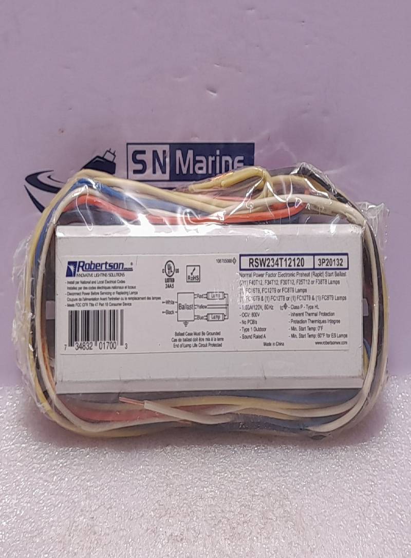 Robertson RSW234T12120 3P20132 Ballast 1.00A 120V 60Hz