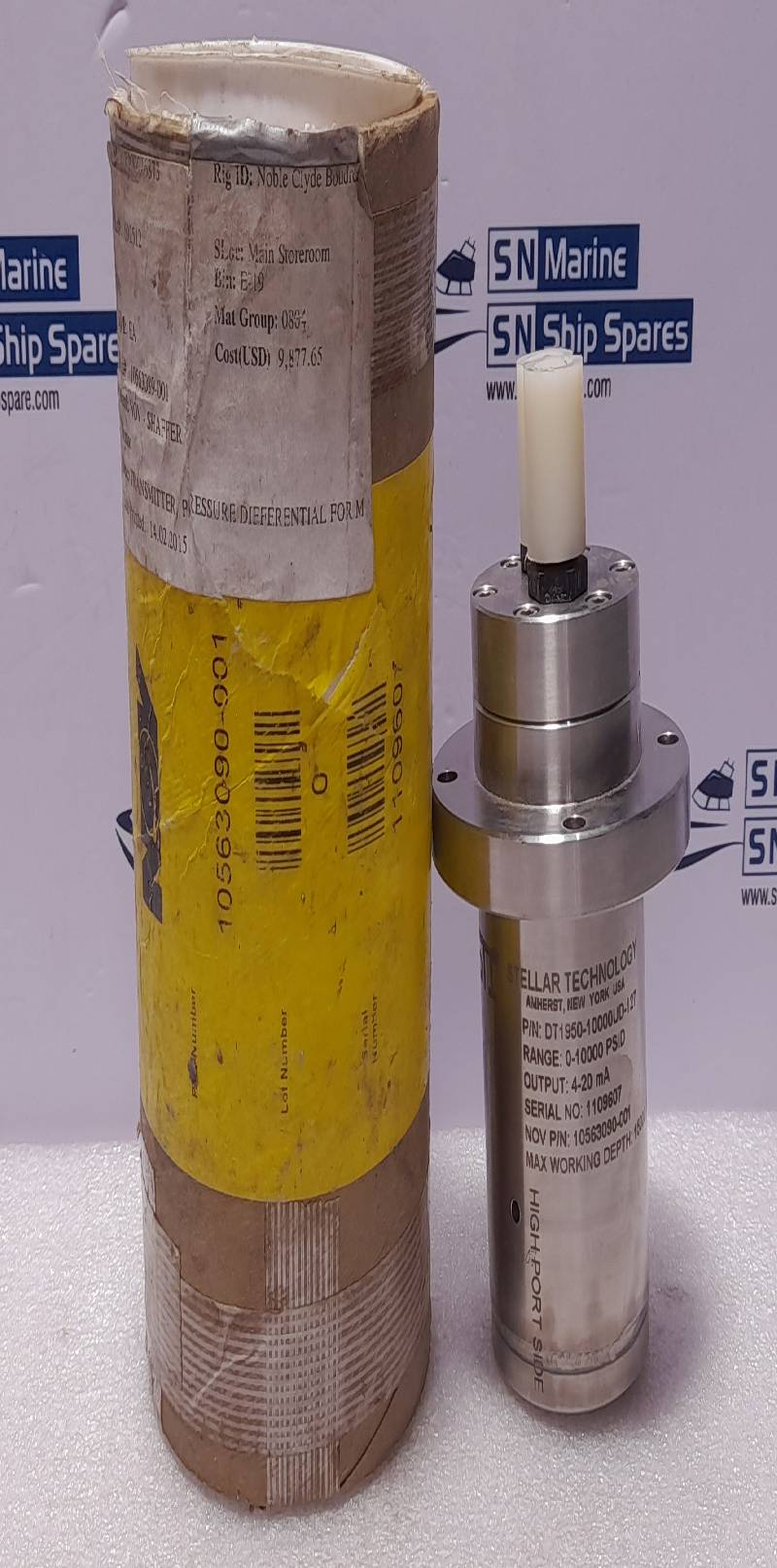 Stellar Technology DT1950-10000UD-127 Pressure Transmitter Range 0-10000 PSID