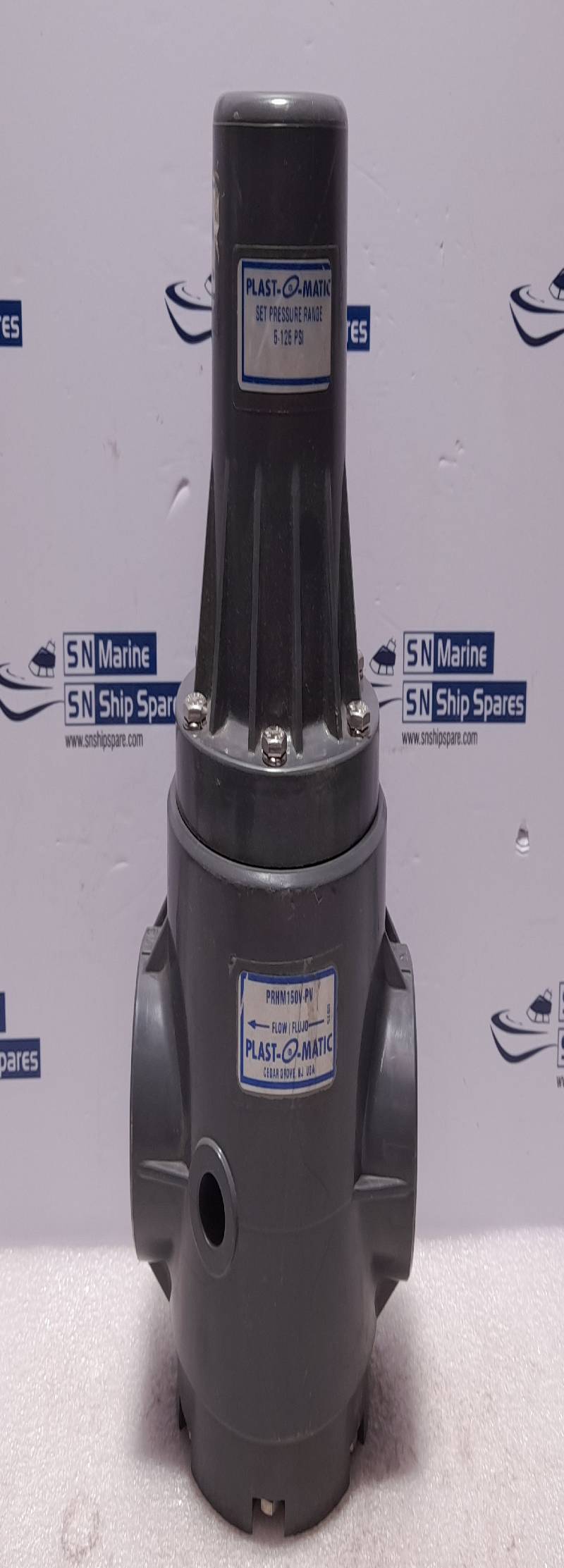 Plast-O-Matic PRHM150V-PV Pressure Regulator Set Pressure Range 5-125 PSI