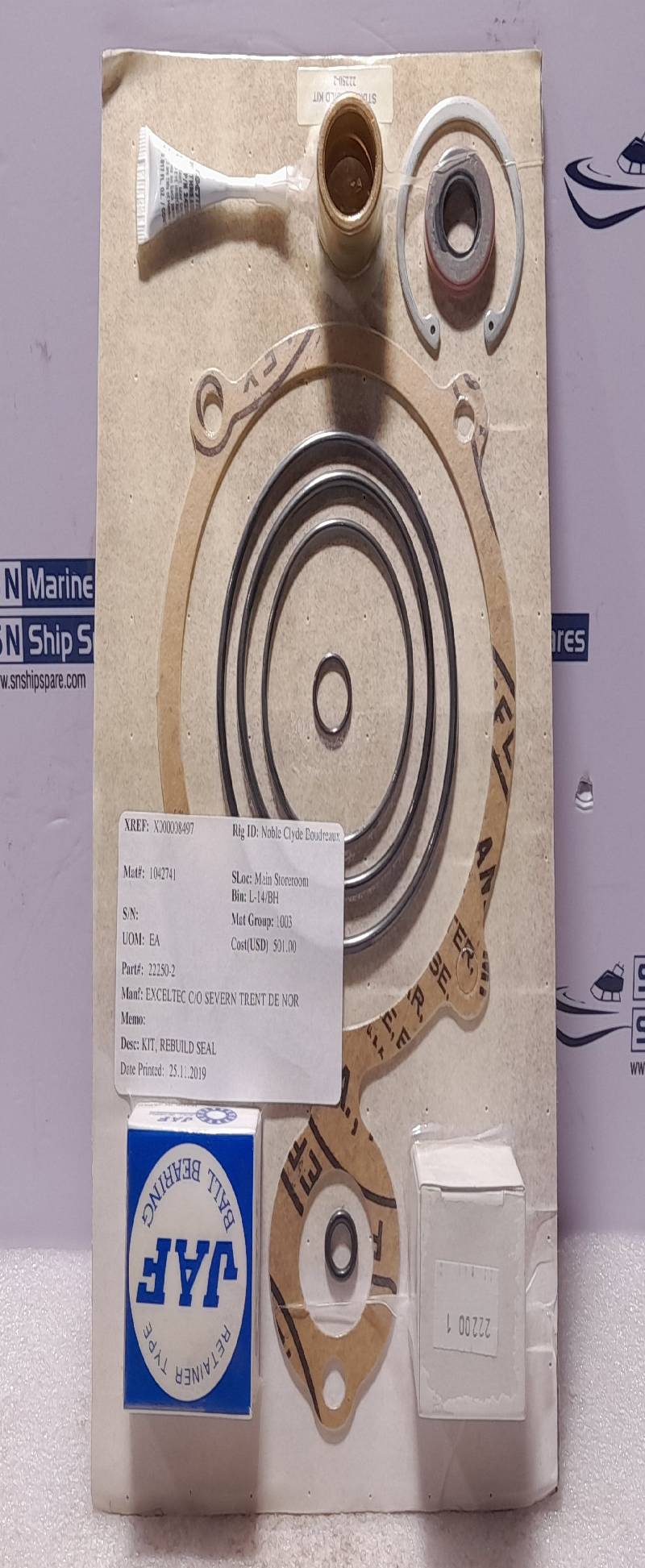 Exceltec Severn Trent 22250-2 Rebuild Seal Kit STDN Rebuild Kit 222502