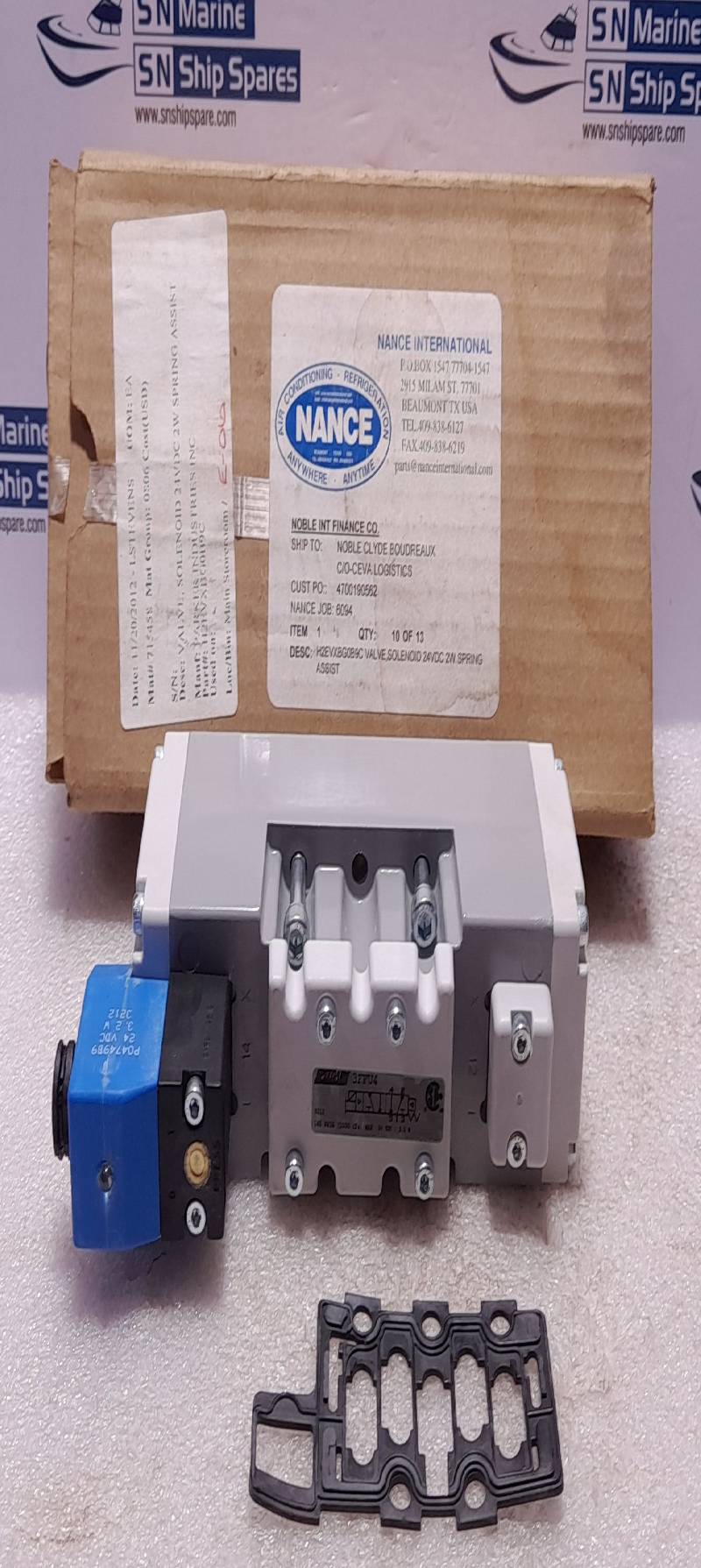 Speedaire 3FFU4 Solenoid Valve Max 145 PSIG 1000 kPa P04749B9 Coil 24VDC 3.2W