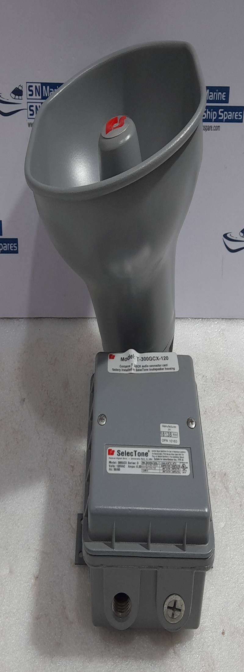 Federal Signal T-300GCX-120 Ser D Selectone 120VAC 50_60Hz 0.25A Gray 300GCX