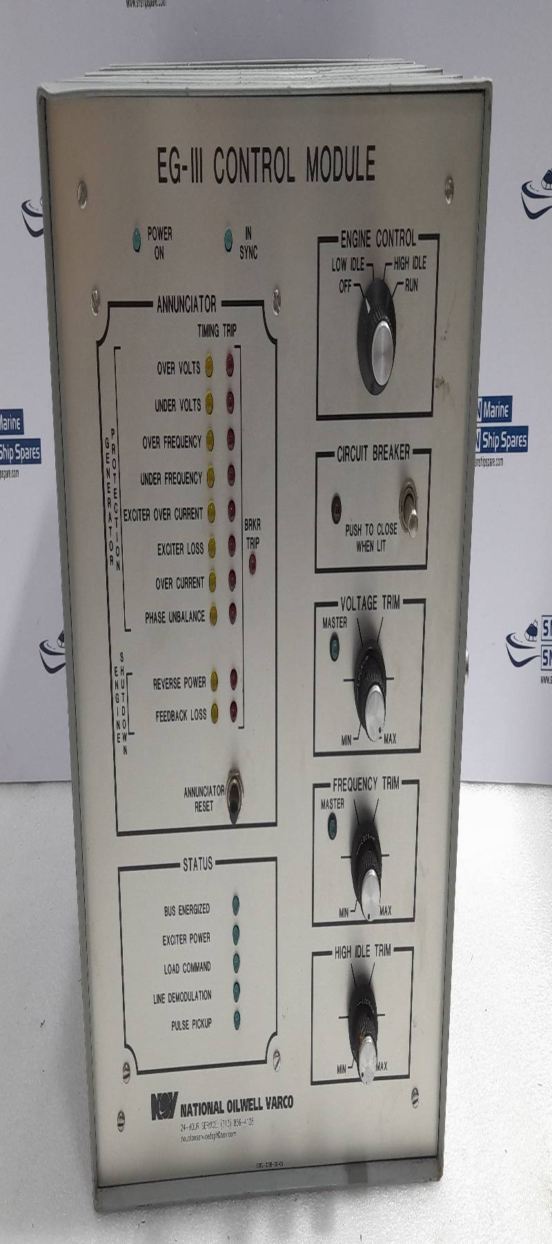 National Oilwell Varco EG-III Control Module 10506109-001 Engine Generator Control Module