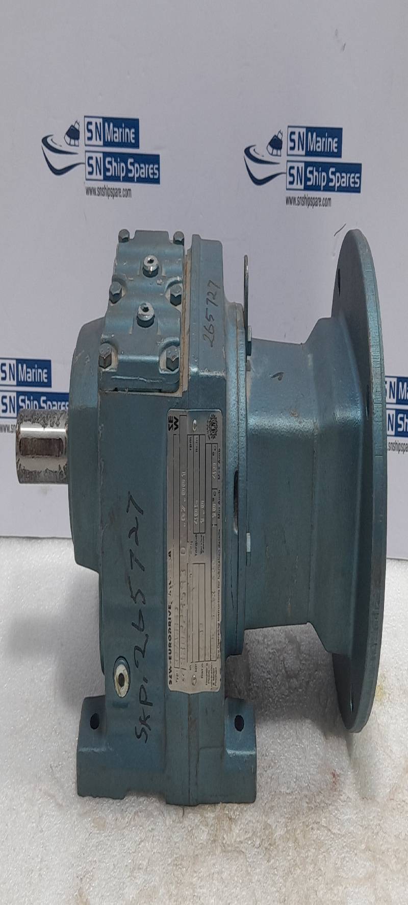 Sew Eurodrive R37AM143 Gear Reducer Ratio 11.83 Torque 405 lb-in 