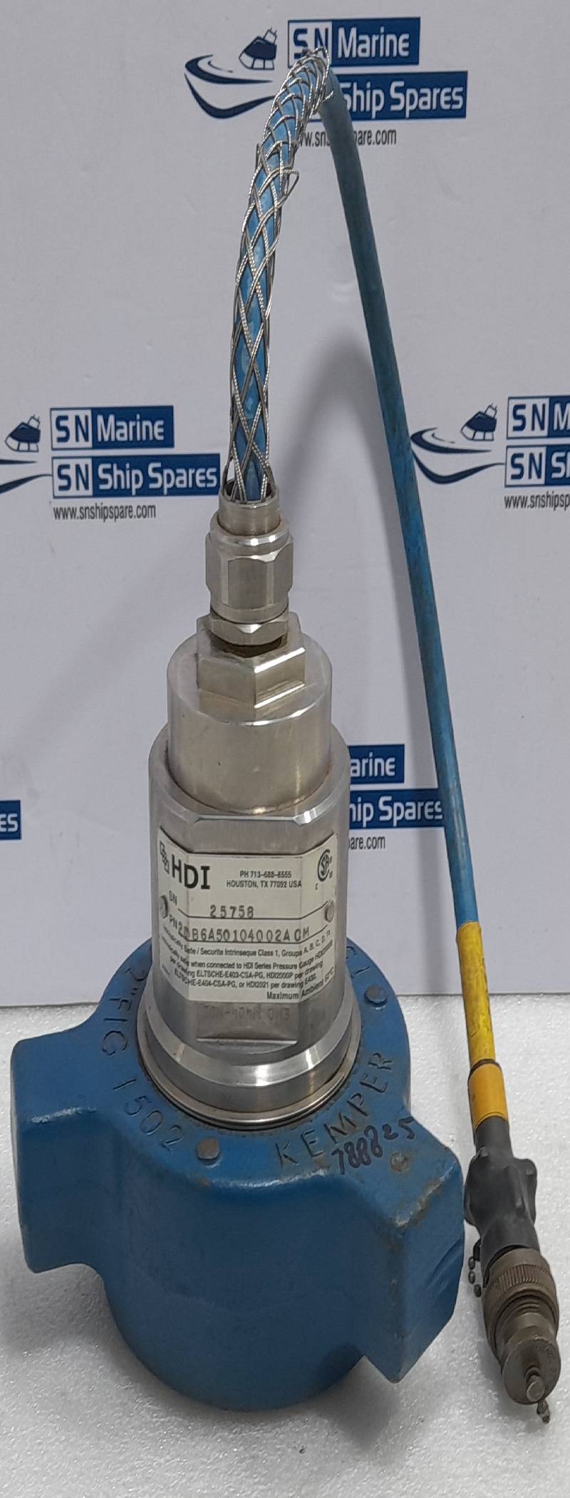 HDI 20B6A50104002ACM Pressure Transmitter EMD M404-M01 Kemper 15000 CWP 2” FIG 1502