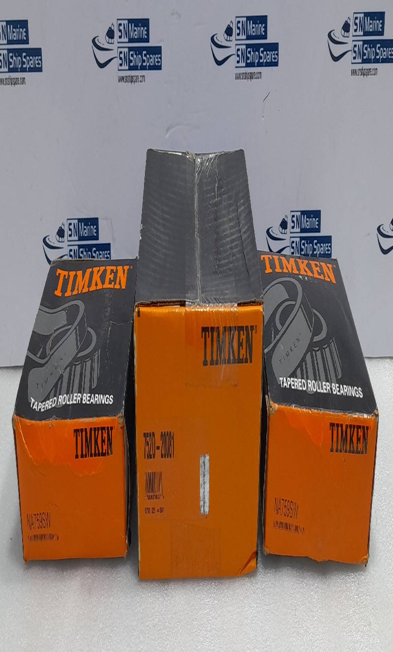 Timken Tapered Roller Bearing 752D-20081 Cup With 2PC NA759SW Cone NOV 20218531