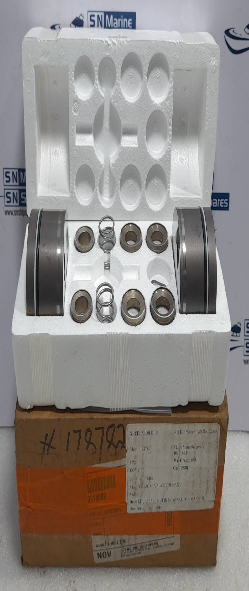 Gilmore 60173 Repair Kit Reg Valve Rev K 60173-RK NOV 9918009 Repair Kit 1-¼ In Nominal