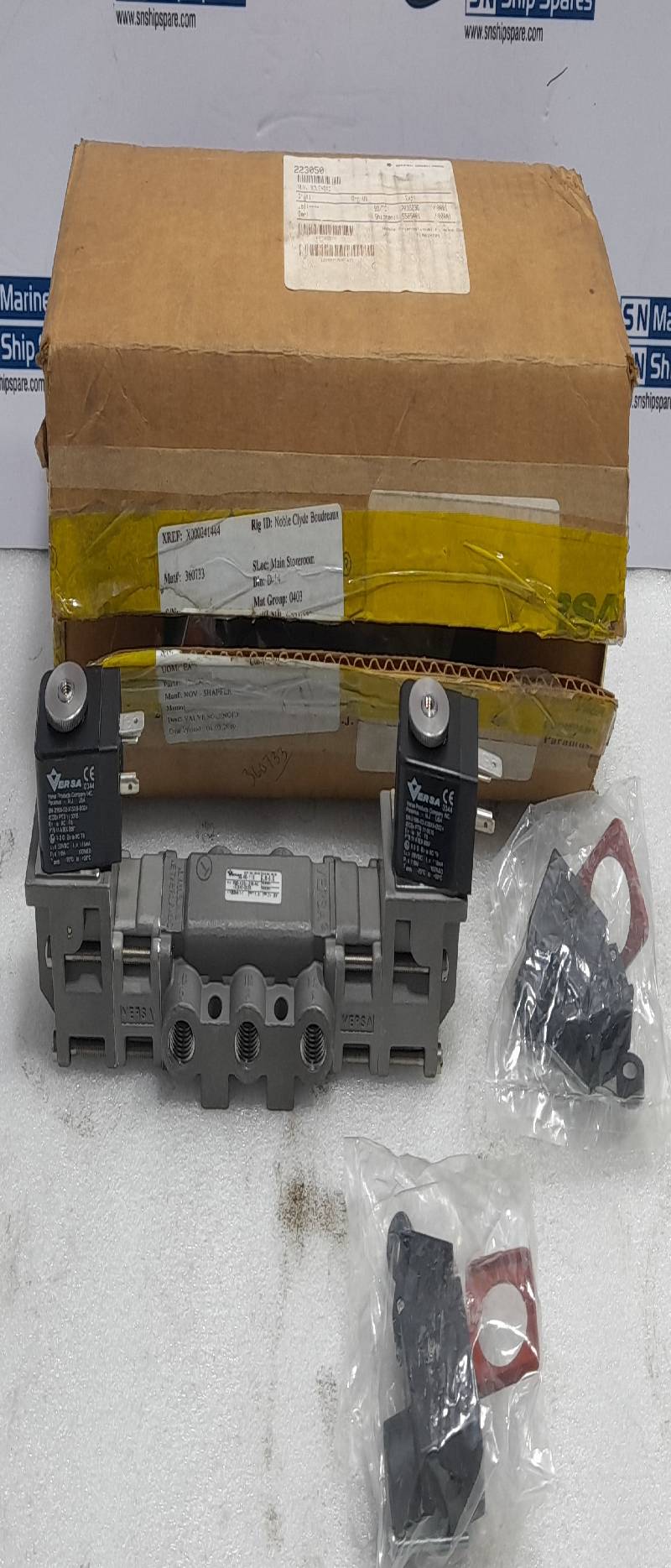 Versa VXX-4324-316-HC-XISX6-D024 Four Way Valve 24VDC 1.6W NOV 223050 Solenoid Valve