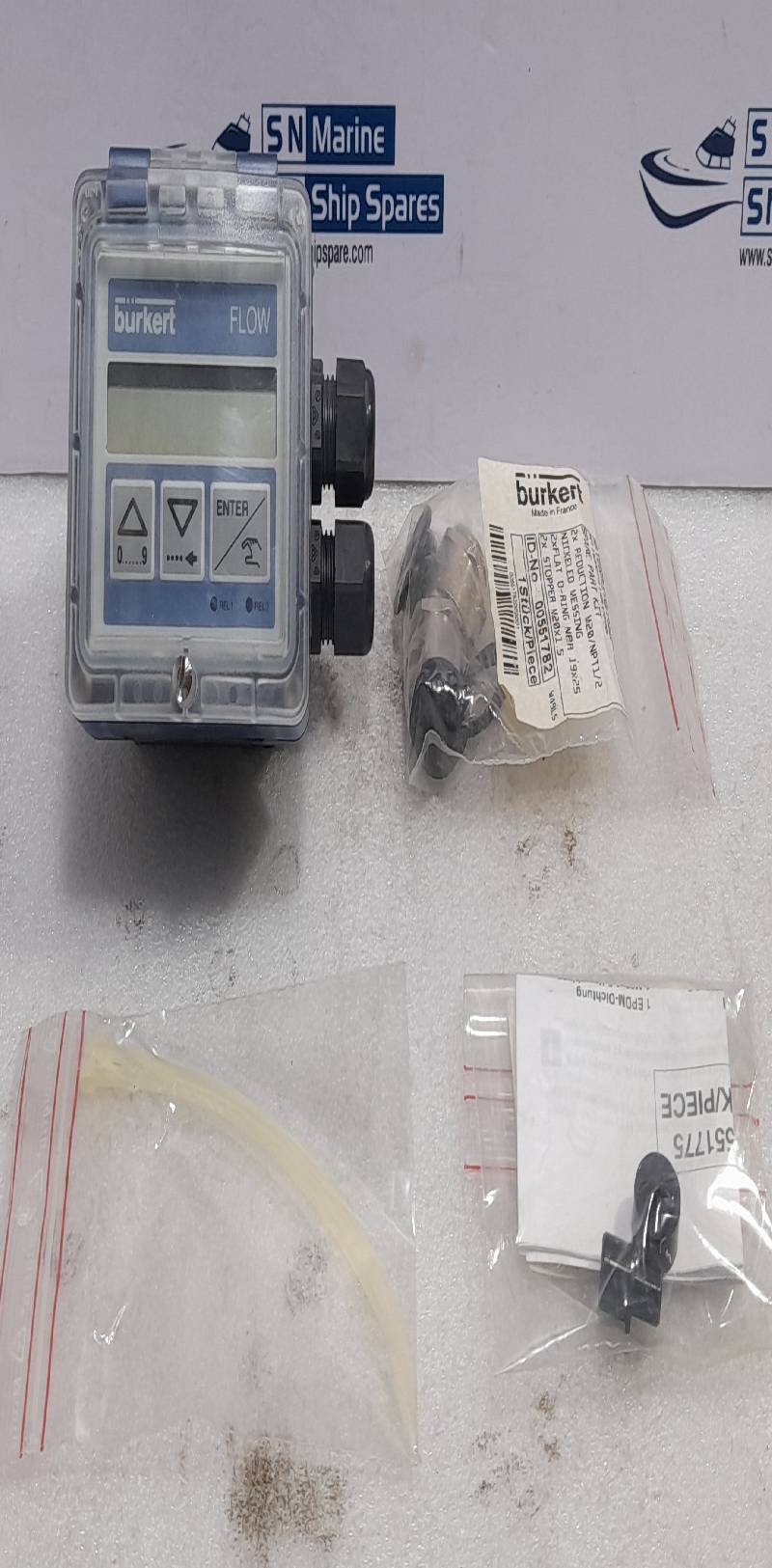 Burkert Flow SE35/8035 Hall Sensor 115-230VAC 4-20mA Rel 220VAC 3A 00423924