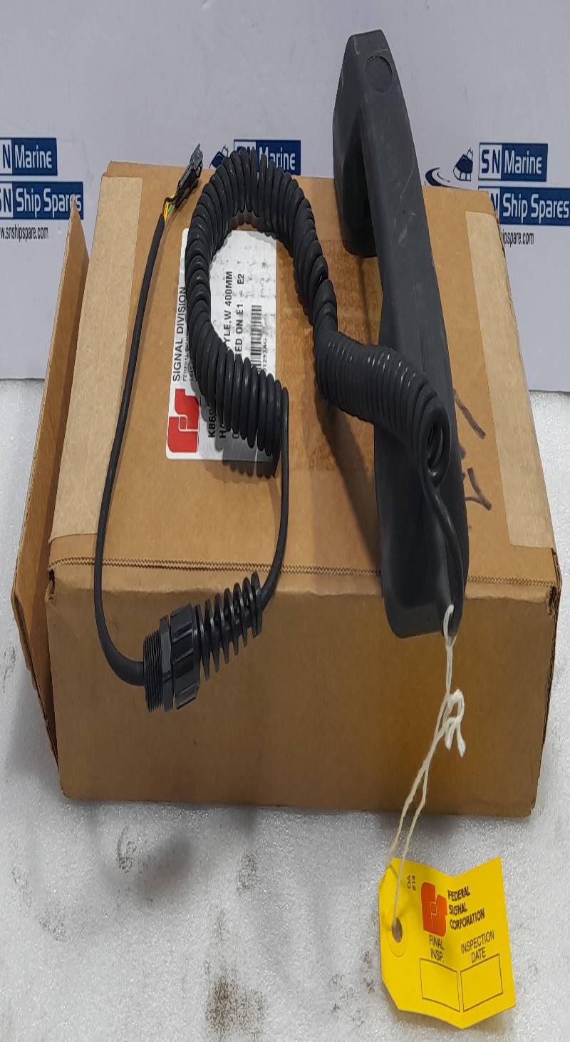 Federal Signal K8601293A Handset K-Style W 400mm C Cord 5M Used On E1-E2