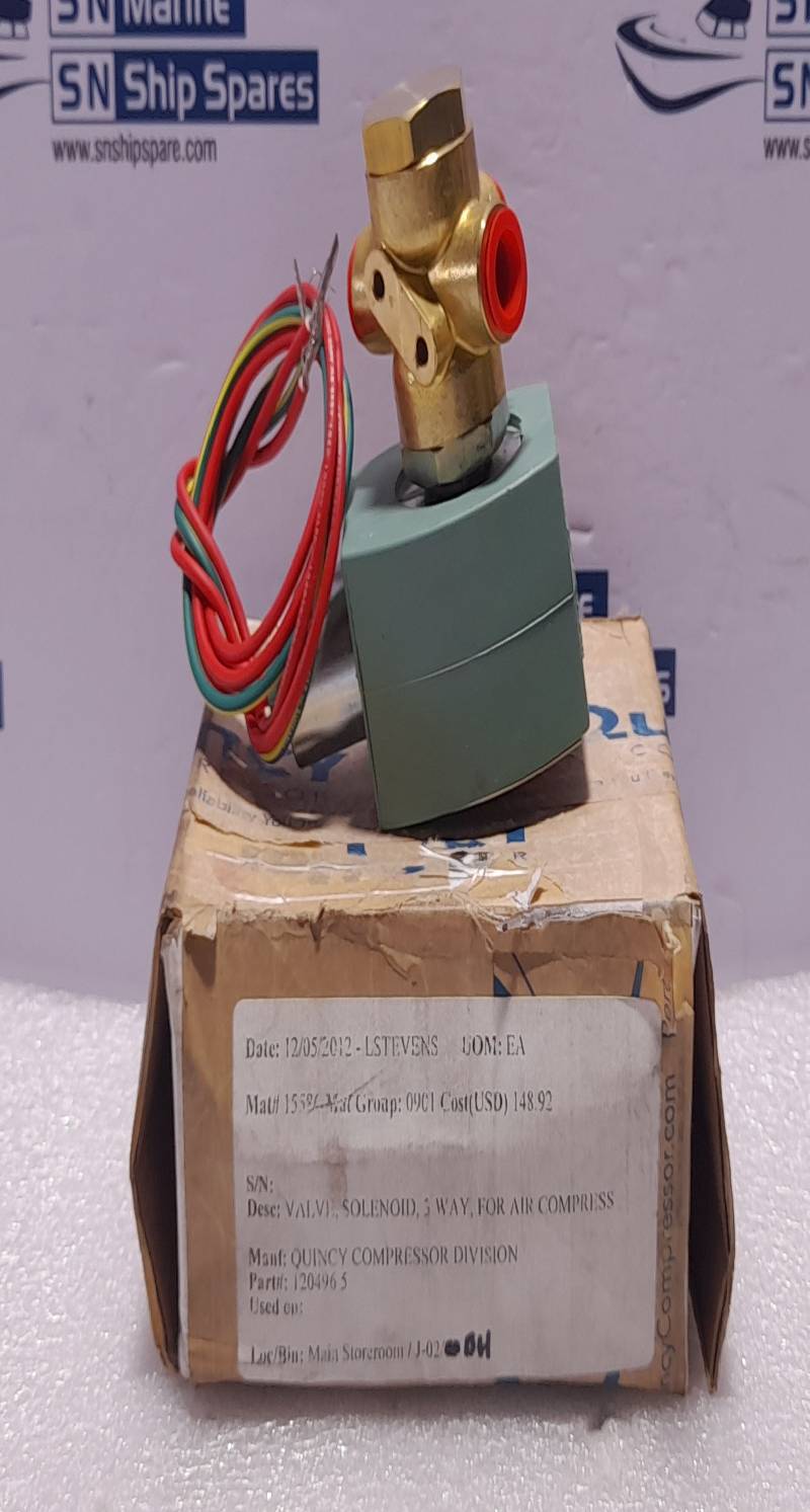 Asco 120496-5 Solenoid Valve Quincy 120496-5 MP-C-080 238610-032-D 120/60 110/50 10.1W 