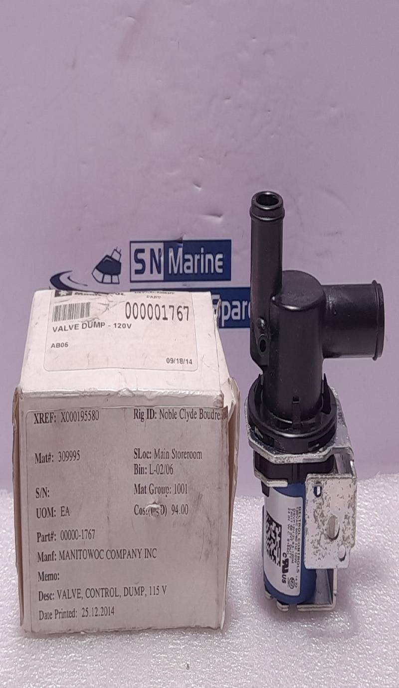 Manitowoc 000001767 Valve Dump Deltrol DSVP12N-2LSX-120M 120VAC 50/60Hz 10W