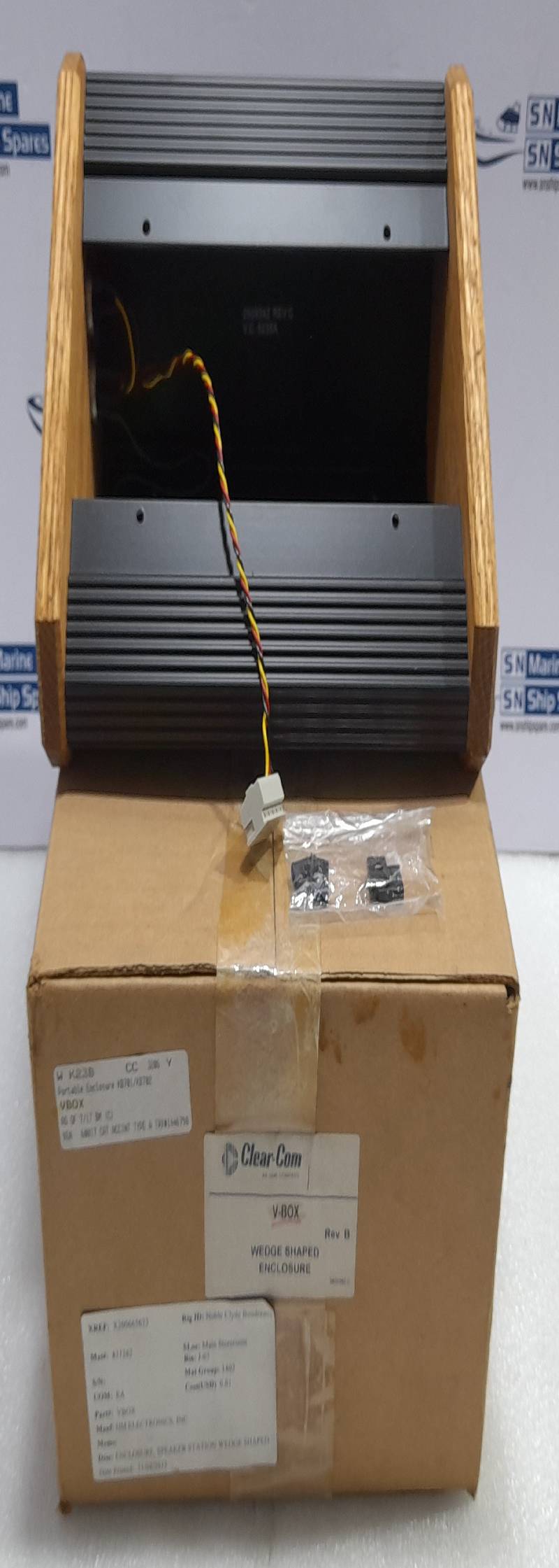 Clear Com V-BOX Wedge Shaped Enclosure 250934Z Rev C HM Electronics VBOX