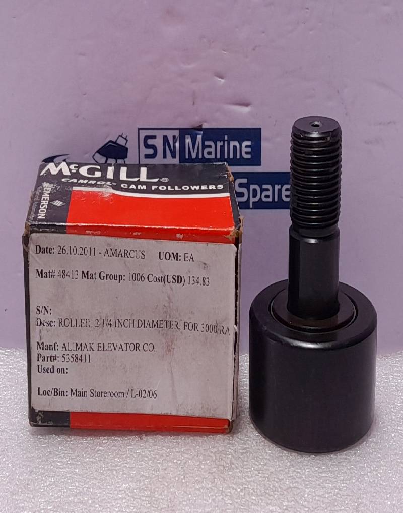 McGill CCF 2 ¼ SB Cam Follower Alimak 535841-1 Roller 2¼ In Diameter 