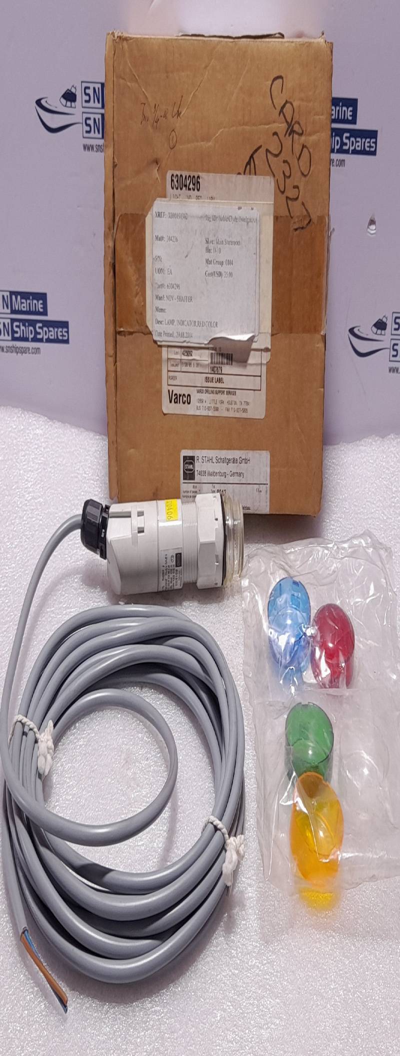 Stahl 8013/313 8013/3 Indicating Lamps For Panel Mounting 8013/313-al-6m