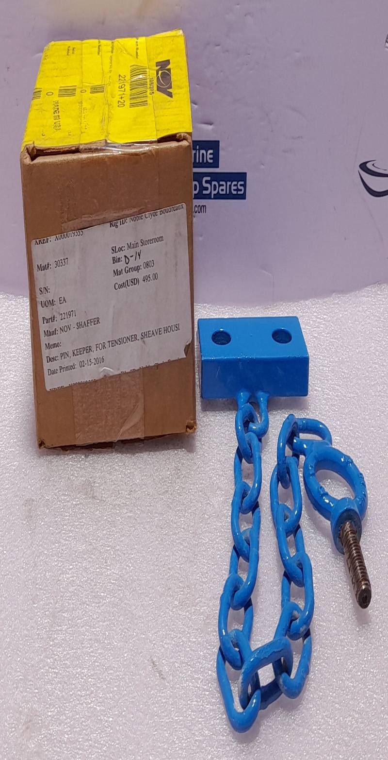 NOV Shaffer 221971 Keeper Pin WA 160K TENS 221971+20