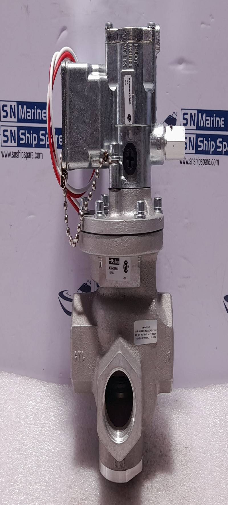 Parker N3556504549 Air Solenoid Poppet Valve 140 PSIG K065503549 24VDC