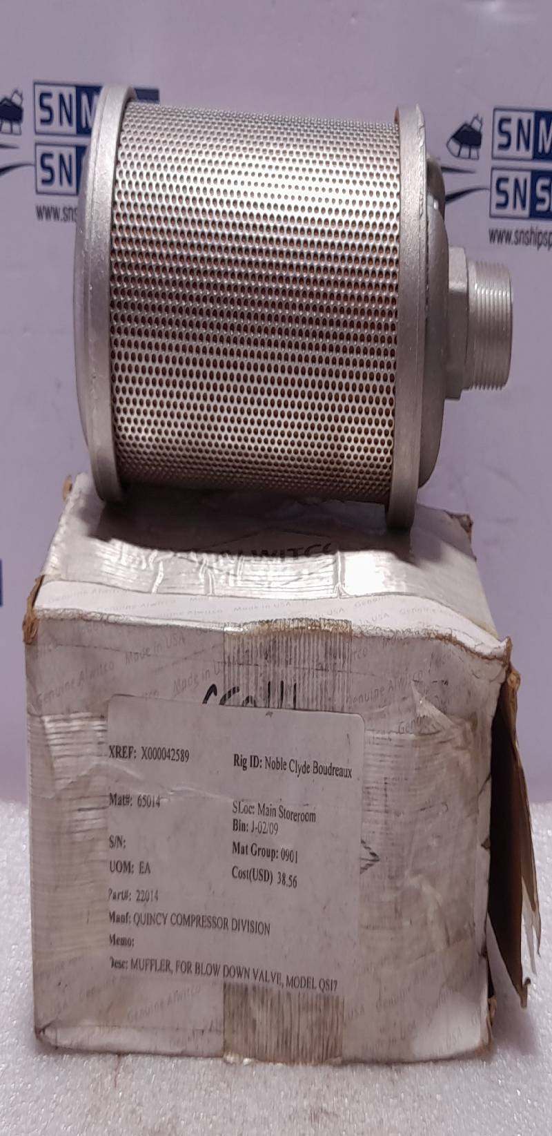 Allied Witan 44AW56 Atomuffler Model 07 44AW56M07 Radial Flow Muffler