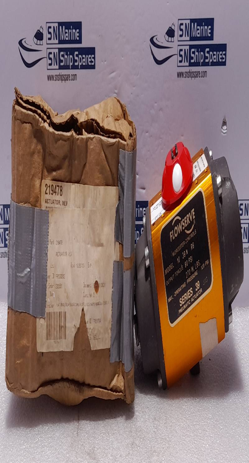 Flowserve 10 39 N R6 Pneumatic Actuator Series 39 NOV 219478 Output Torque 80 PSI