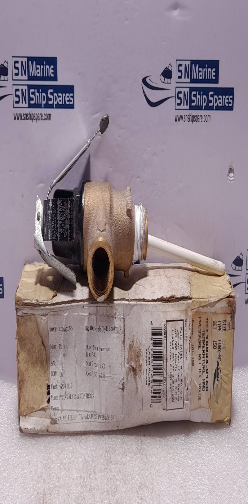 Cash ACME FVMX-5C Ser 4 Temperature And Pressure Relief Valve 16934-0150 ¾”