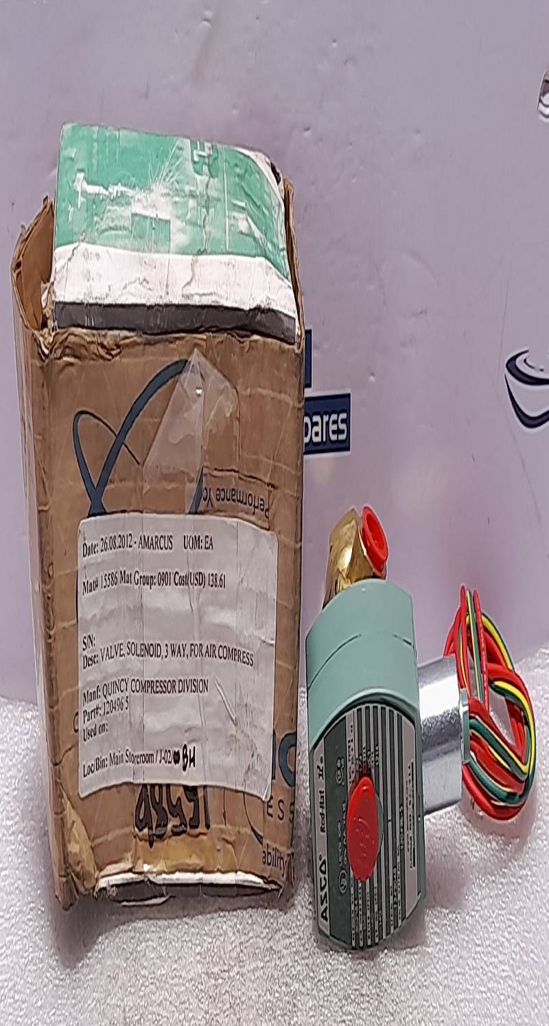 Asco 120496-5 Solenoid Valve Quincy 120496-5 MP-C-080 238610-032-D 120/60 110/50 10.1W