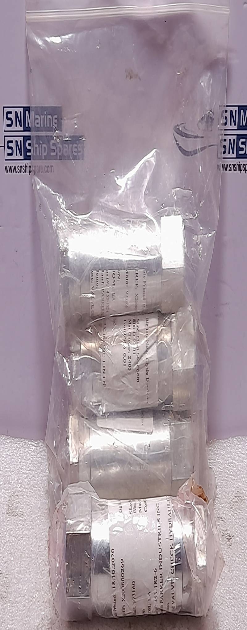 Parker 453-1S2-100 Hydraulic Check Valve 5000 PSI Inline 1 In FNPT