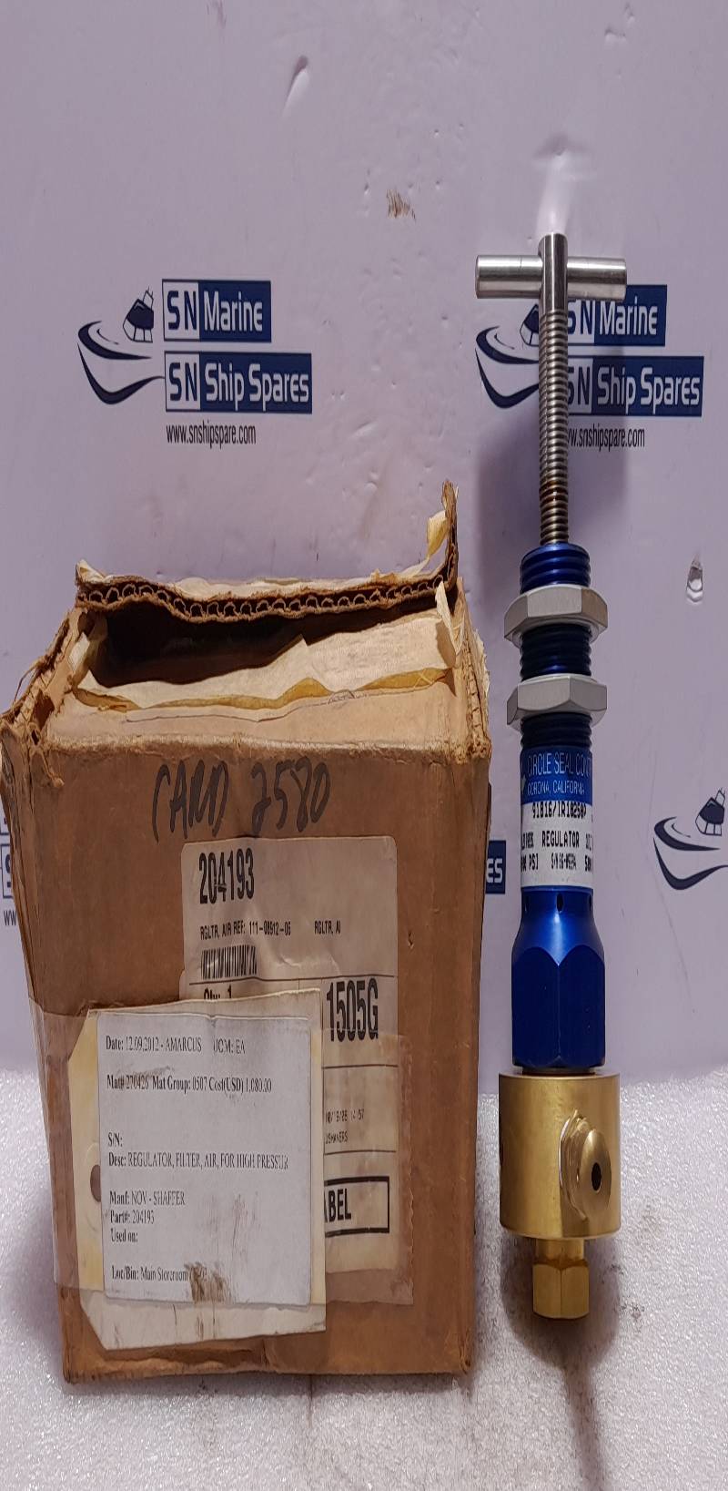 Circle Seal 91816/IR10250P Regulator In 4000 PSI Out 500 PSI NOV Shaffer 204193 