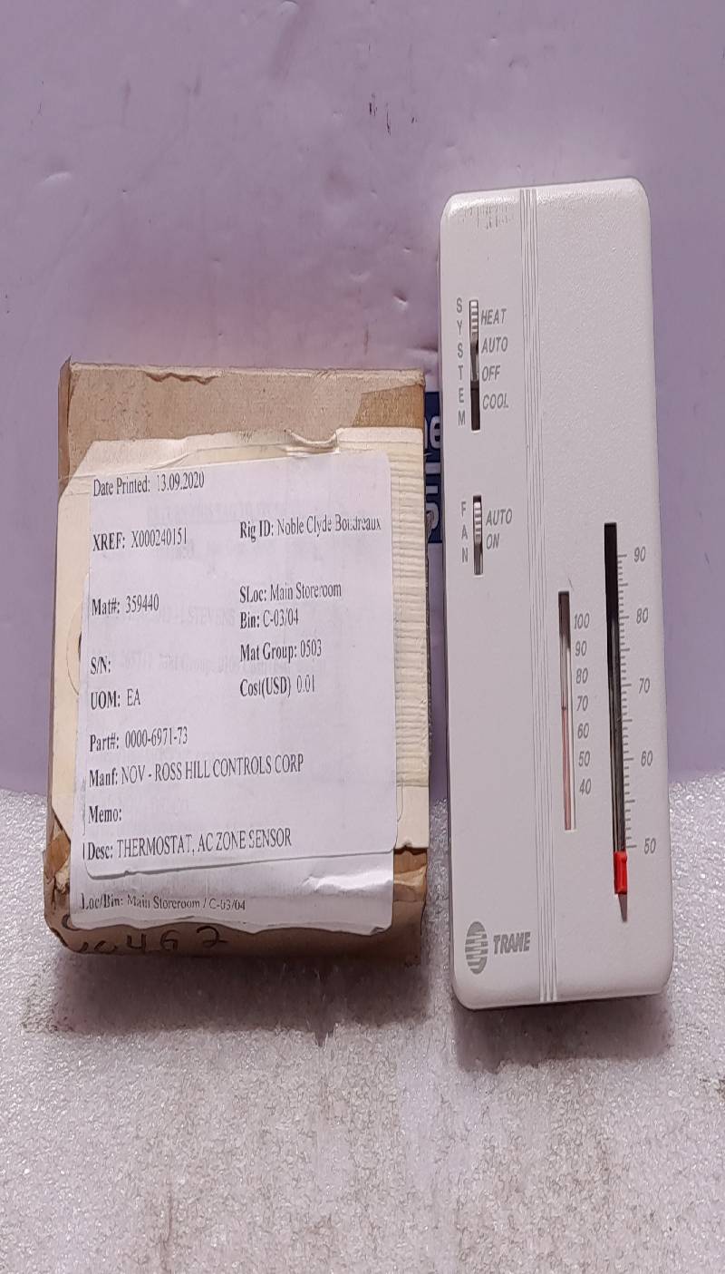 Trane SEN00408 BAYSENS008B Rev A Thermostat NOV Ross Hill 0000-6971-73