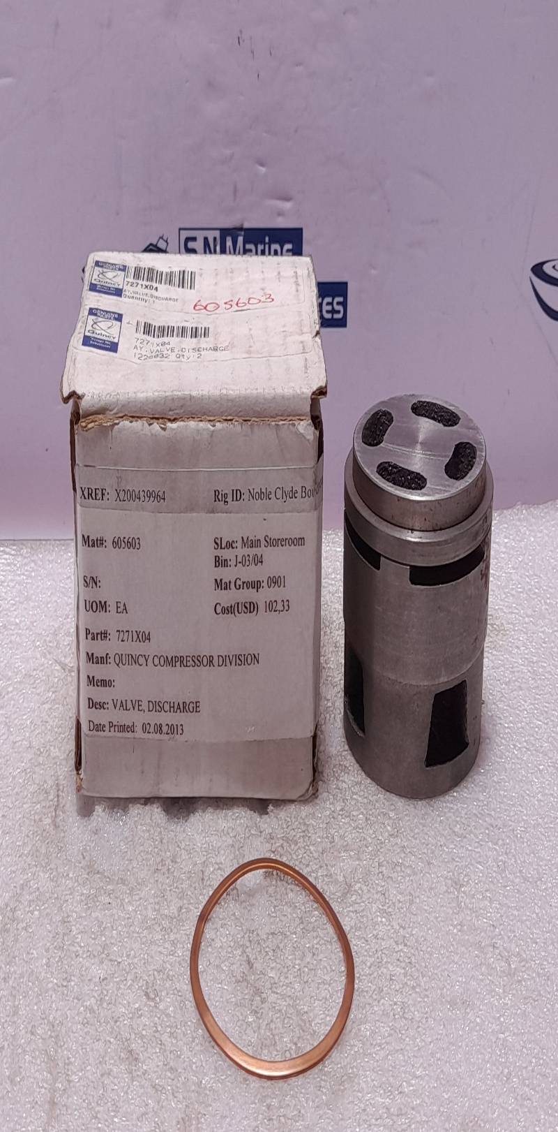 Quincy 7271X04 Discharge Valve Assembly