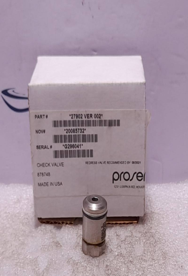 Proserv 27902 Ver 002 Check Valve Cartridge NOV Shaffer 20085732 878748