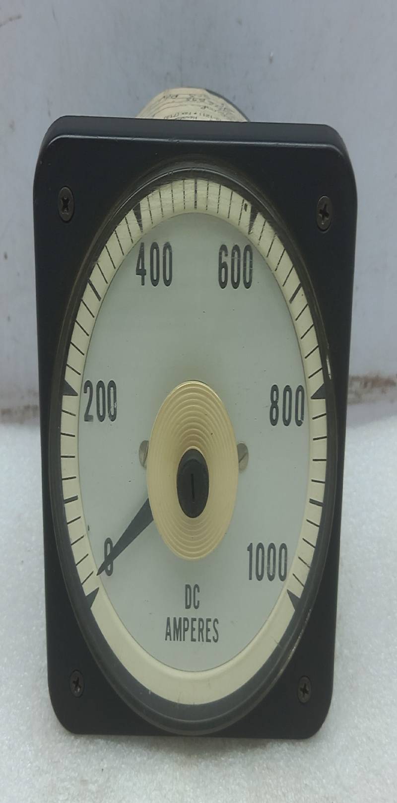 Crompton 077-05AA-FAW1 DC Amperes Panel Meter 0-1000 DC