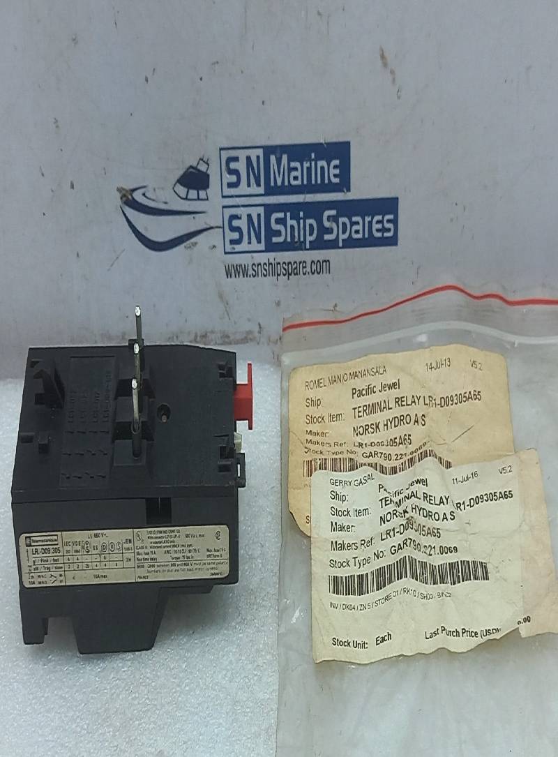 Telemecanique LR1-D09305 Solid State Overload Relay A65 Ui: 660V 10A max