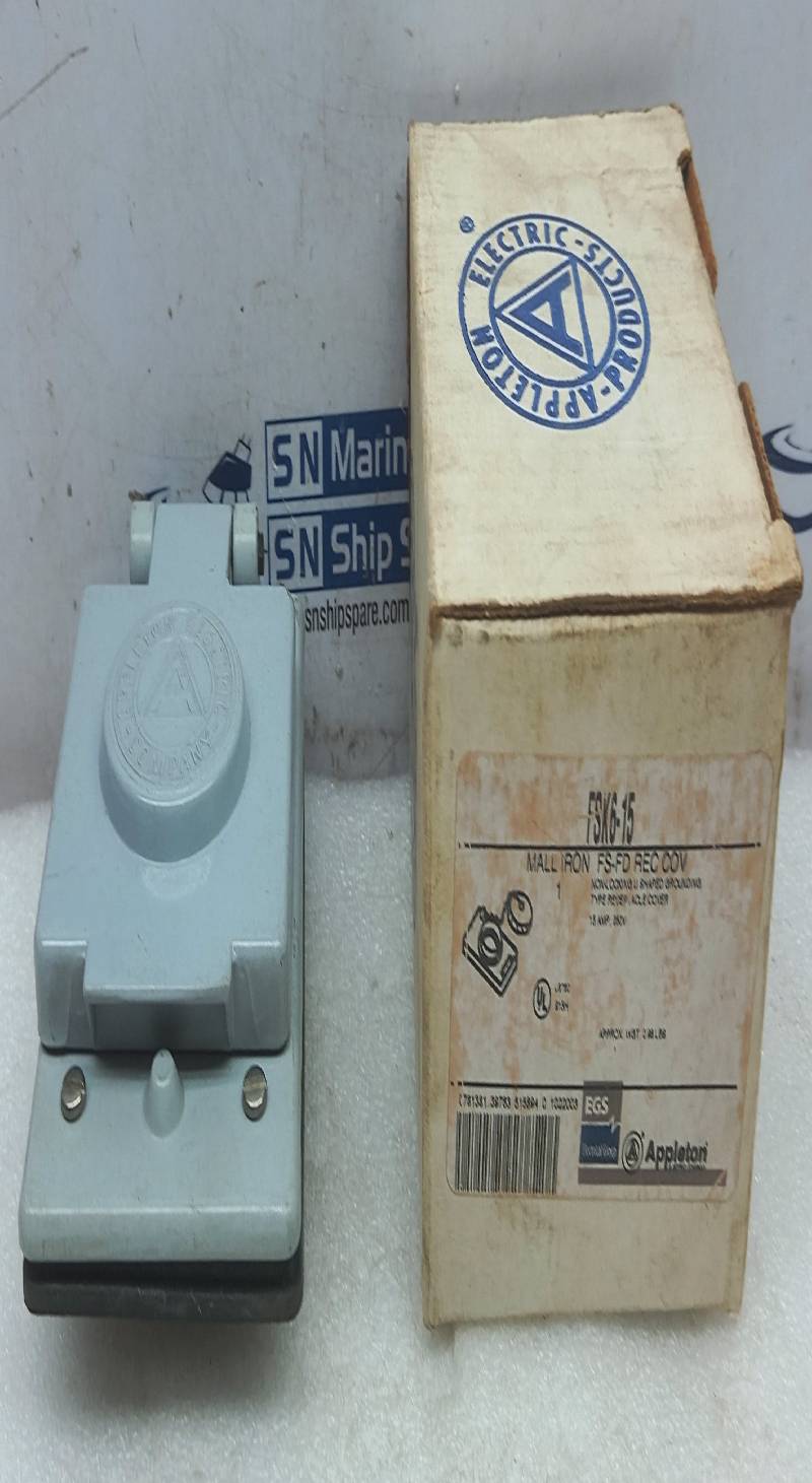 Appleton FSK6-15 MAll Iron FS-FD Rec Cov Non Locking U Shaped Grounding
