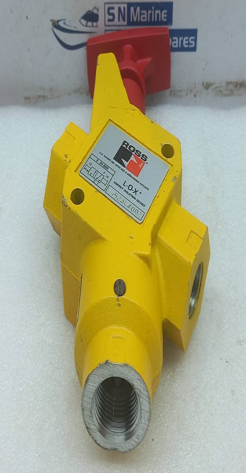 ROSS 1523C4002 Lockout & Exhaust Valve L-O-X Energy Isolation Device 0-20Bar