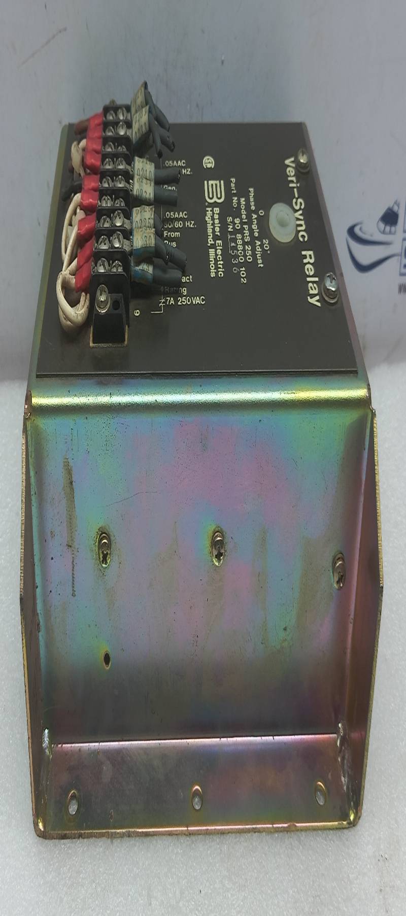 Basler Electric 90-88800-102 Veri-Sync Relay Model: PRS 250 Phase Angle 0-20