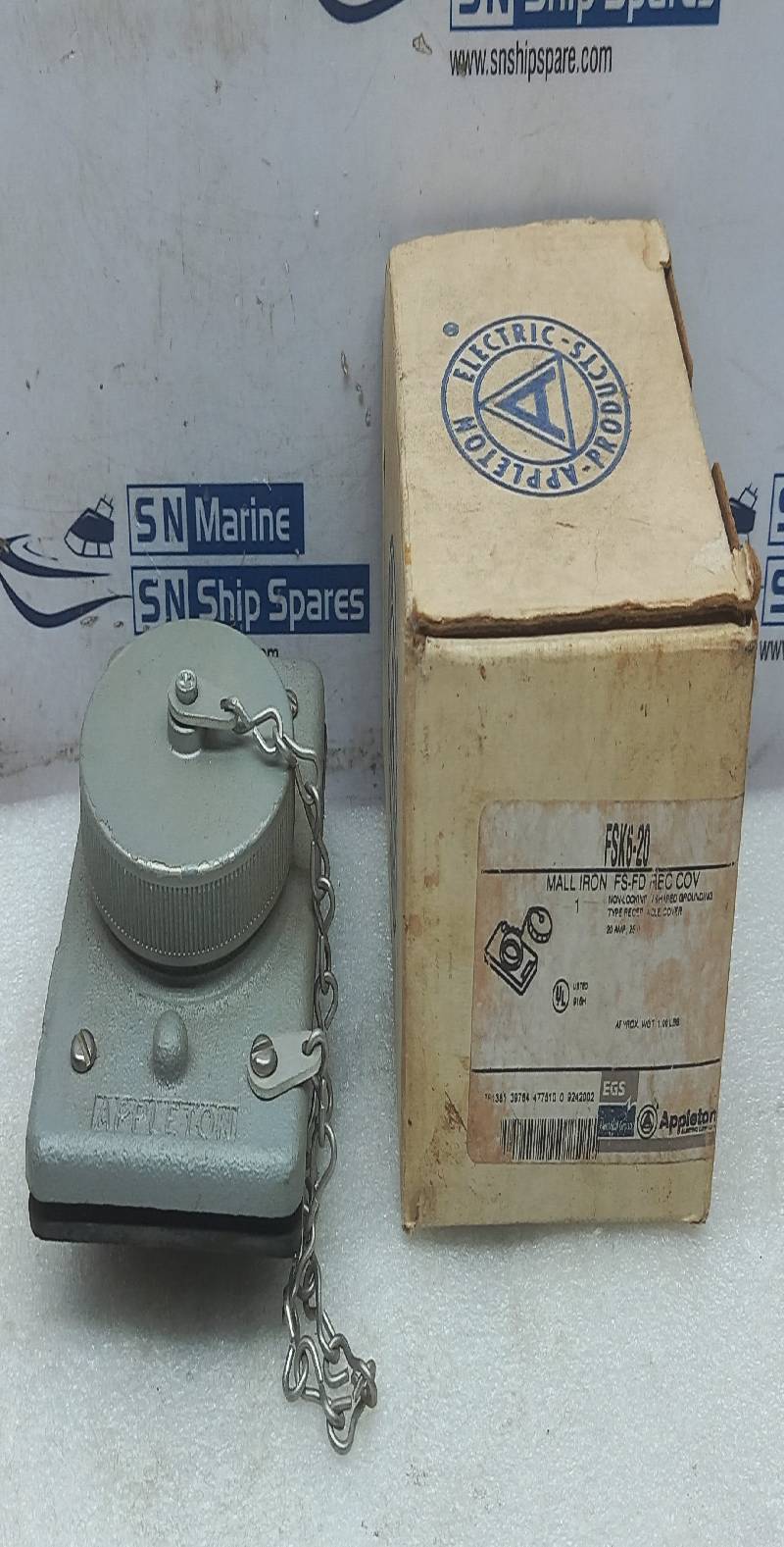 Appleton Electric FSK6-20 MAll Iron FS-FD Rec Cov Non Locking U Shaped Grounding