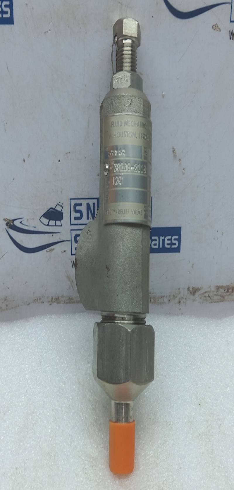 Fluid Mechanics Valve 38200-2110 Afety-Relief Valve Size ½ X ½ 120PSIG