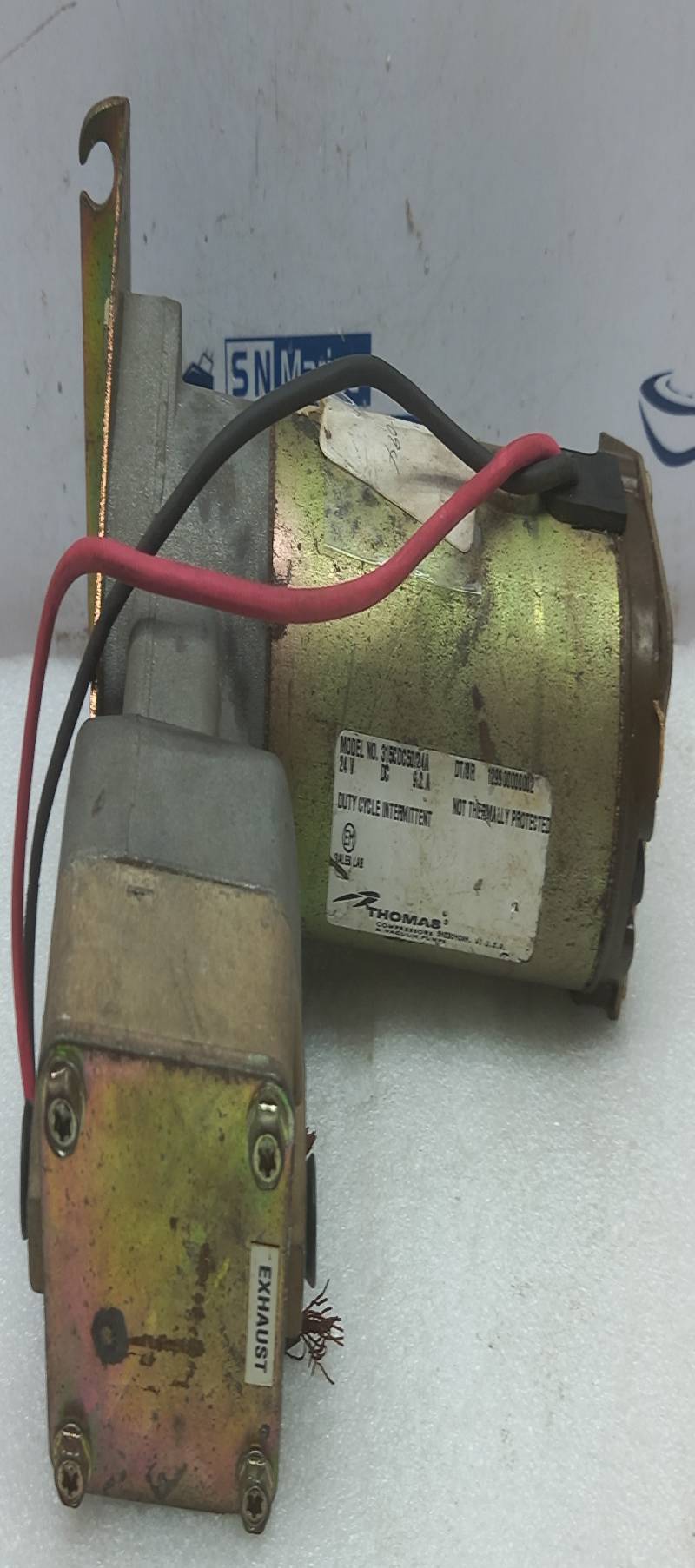 Thomas 315CDC50/24A Exhaust Compressor 24VDC 9.2A