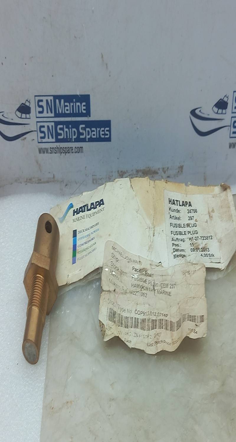 Hamworthy 42211052 Fusible Plug 4 Pcs / Lot