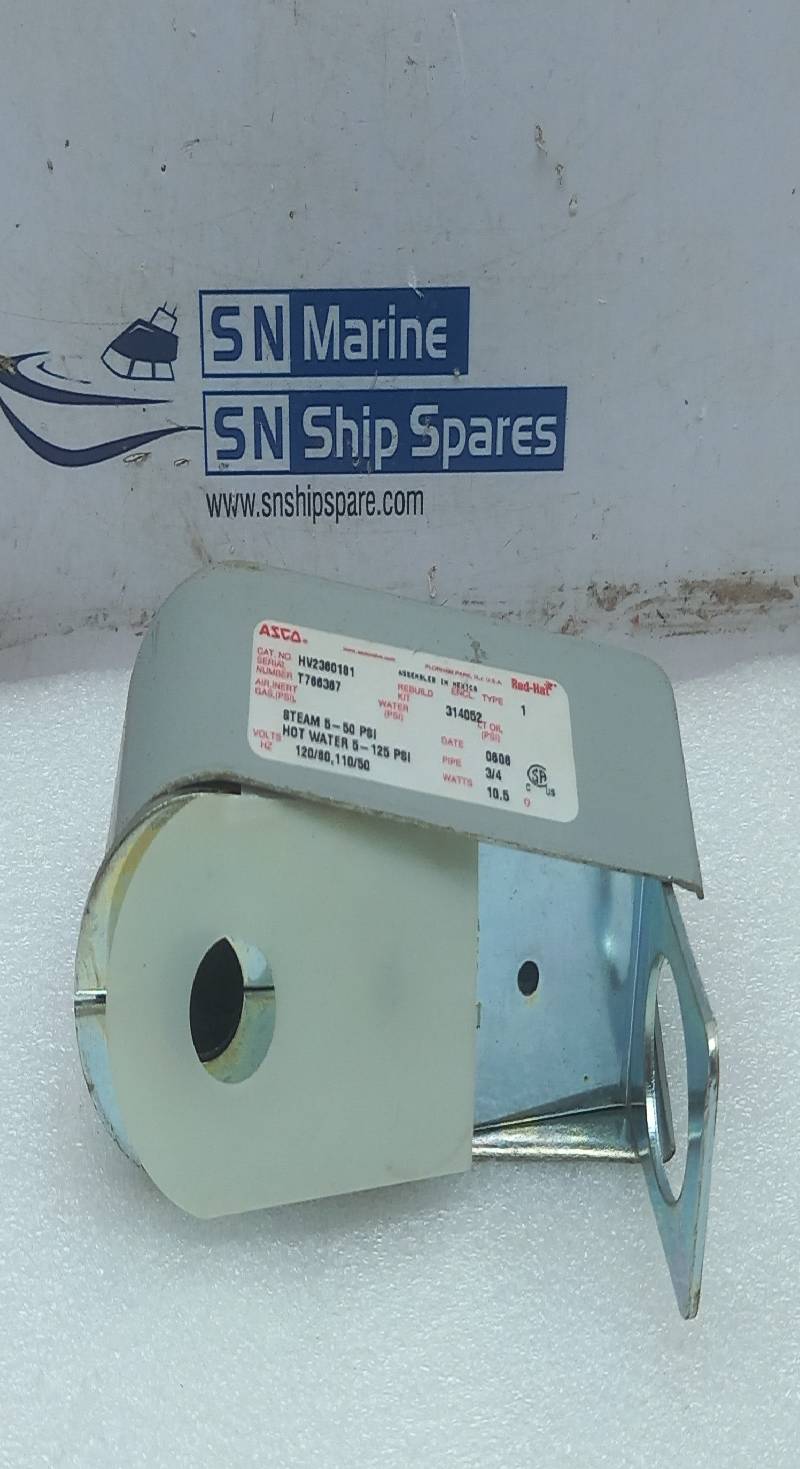 ASCO HV2360181 Solenoid Valve Steam 5-50 PSI, Hot Water 5-125 PSI, 120V 3/4\