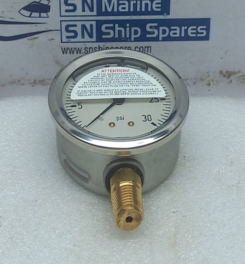 WIKA Pressure Gauge 0-30 PSI Gauge CG BG AB