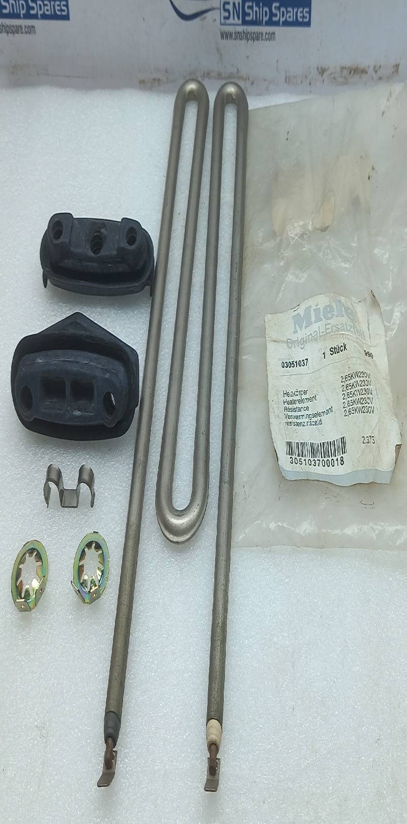 Miele 03051037 Heater Element 3 Pcs / Lot