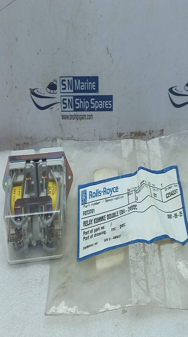 Kuhnke EB4 -24V DC Relay Rolls-Royce F073701  EB424VDC