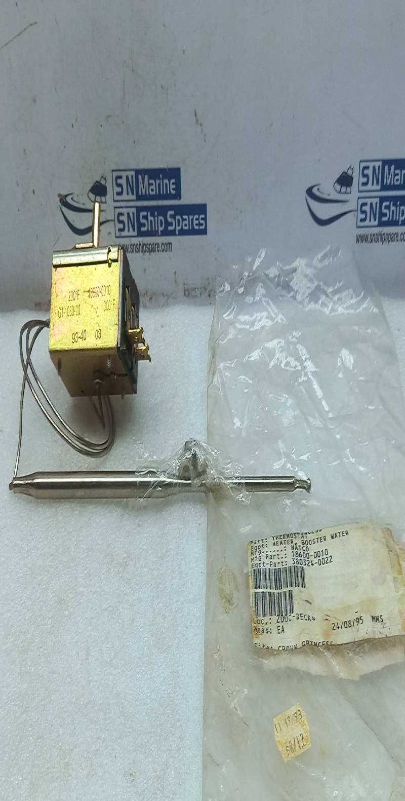 Ranco Hatco G1-1080-00 Thermostate A/C Heater 380240-0022