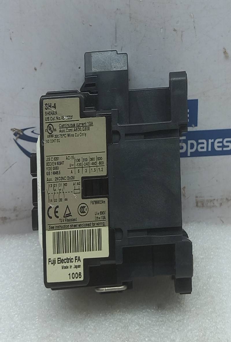Fuji Electric SH-4 SH04AA Auxiliary Relay