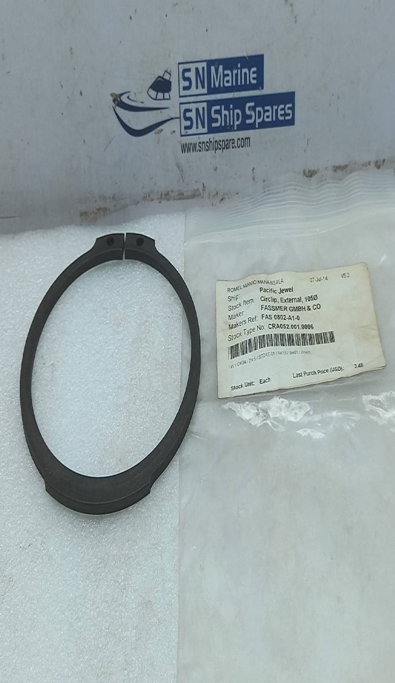 Fassmer FAS0802-A1-0 Circlip External 105 FAS0802A10