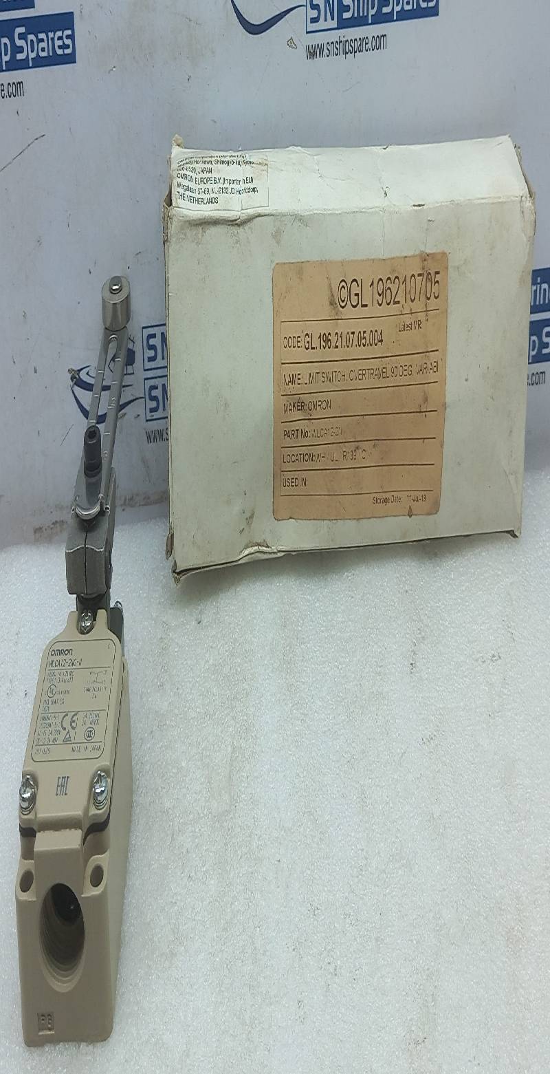 Omron WLCA12-2NG-N Limit Switch Over travel 90 Deg. Variable 196210705