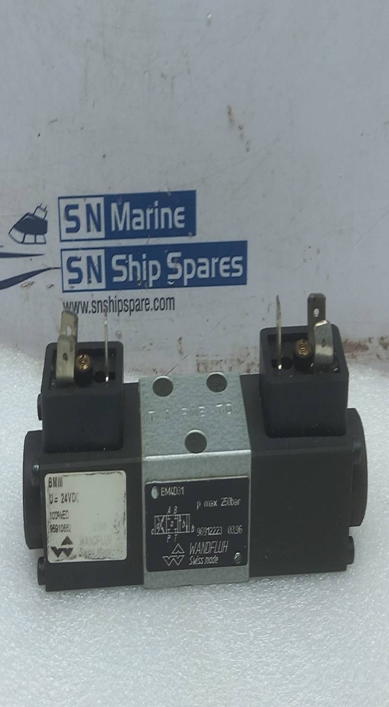 Wandfluh BM4D31 Hydraulic Solenoid Valve P Max 250bar