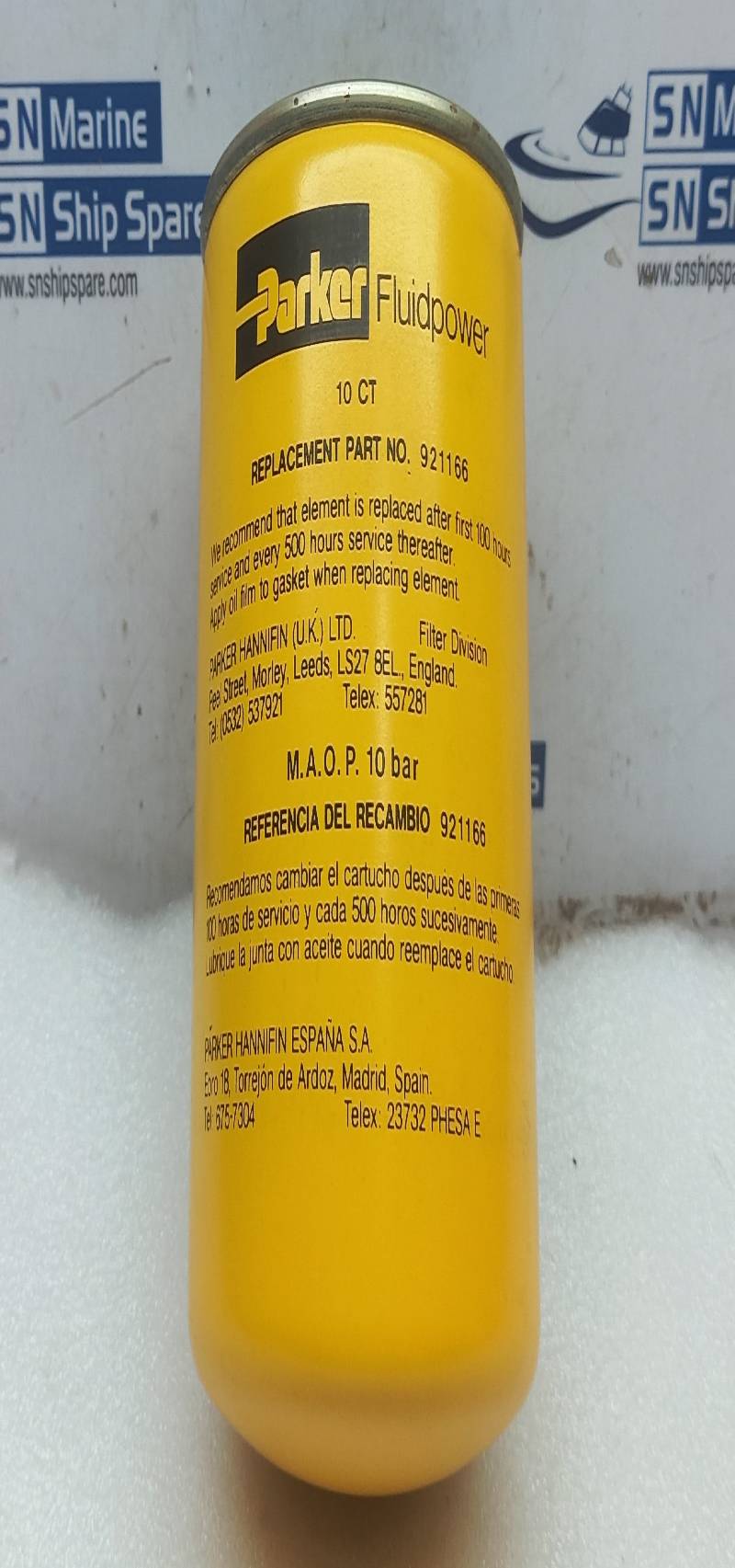 Parker 921166 Return Line Filter